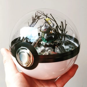 Fan Art BANETTE (Large 5.5inch) Pokeball Diorama Terrarium
