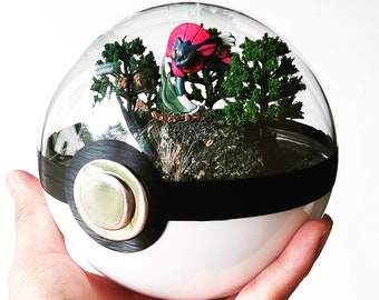 Fanart WEAVILE (groot 5,5 inch) Pokeball-dioramaterrarium