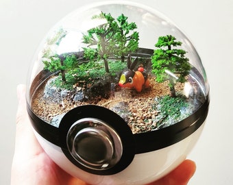 Fanart TEPIG (groot 5,5 inch) Pokeball-dioramaterrarium