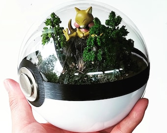 Fanart ABRA (groot 5,5 inch) Pokeball-dioramaterrarium