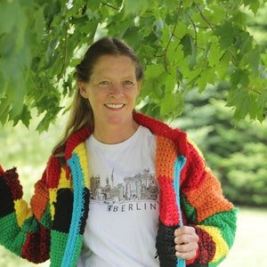 Harry Styles And Jw Anderson Inspired Patchwork Cardigan Etsy