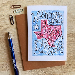 Texas-Sized Birthday Greeting Card