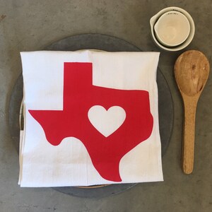 Texas Love Flour Sack Kitchen Towel
