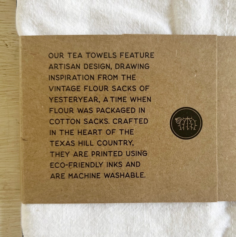 Texas Sayings Flour Sack Kitchen Towel image 4