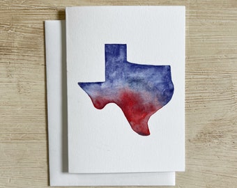 Tie Dye Texas Greeting Card