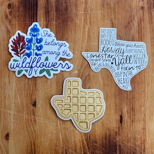 Texas Die Cut Sticker Pack (Three Designs)