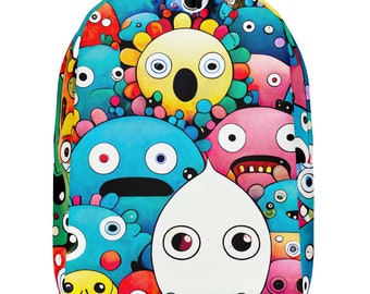 Plecak „Przytulne potwory” na każdą przygodę