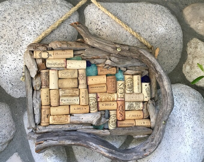 30 OFF Rustic Wine Cork Message Board Beach Inspired, Thumbtack Note