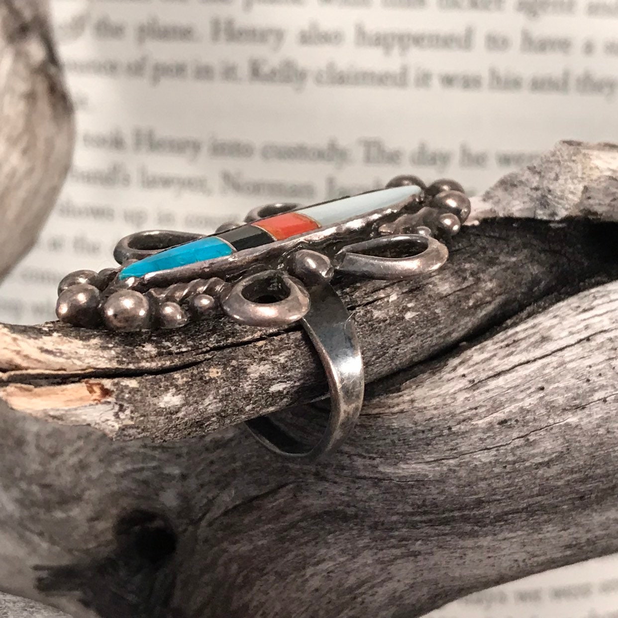Sterling Silver Native American Turquoise Ring Vintage Used - Etsy