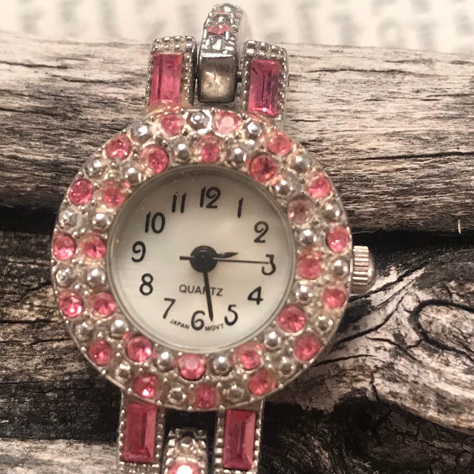 Ladies Wrist Watch Battery Operated Japan Movement Pink - Etsy