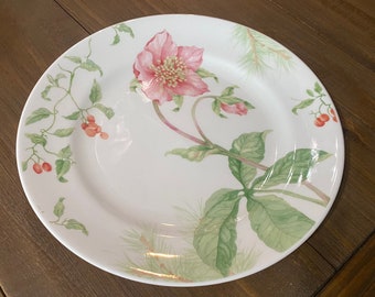 Vintage Lenox "Winter Garden" Dinner Plate Winter Rose and Chinaberry Made in USA - Single Dinner Plate