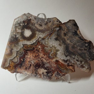 A Very Nice Polished Endcap of Crazy Lace Agate