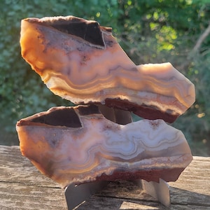 Rough Crazy Lace Agate Slabs: Lapidary Stone Lot