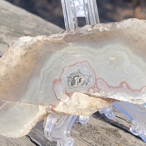 A Pretty Polished Endcap of Missouri Lace Agate