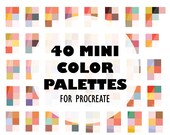 procreate color palette, procreate color palette bundle, pack of procreate colors, colors for procreate, color palette for procreate