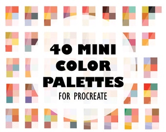 procreate color palette, procreate color palette bundle, pack of procreate colors, colors for procreate, color palette for procreate