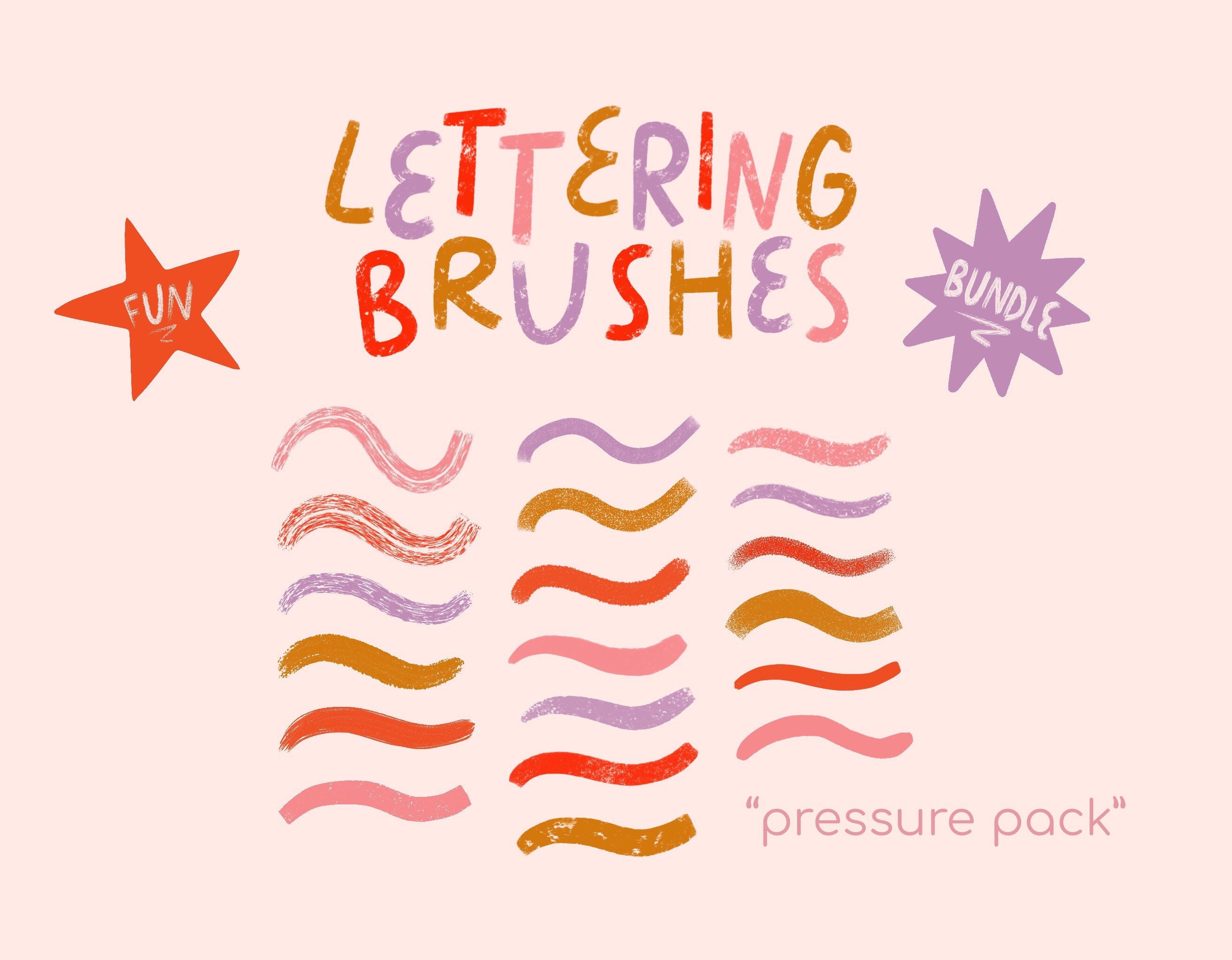 Procreate brushes | procreate brush set | procreate lettering brushes…