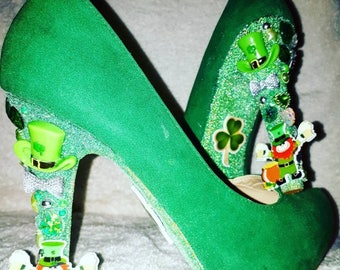 St Patrick's Day Irish Design High Heel Shoes