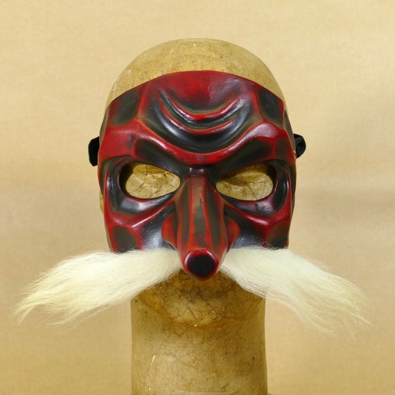 Commedia Dellarte Mask In Papier Mache Capitano With Etsy