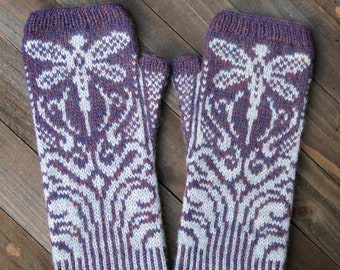 PDF Knitting Pattern - Aeshna Mitts