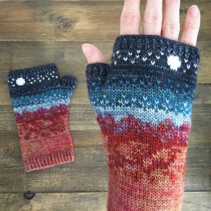 PDF Knitting Pattern Wayfarer Mitts image 3