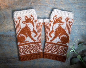 PDF Knitting Pattern - Outfoxed Mitts