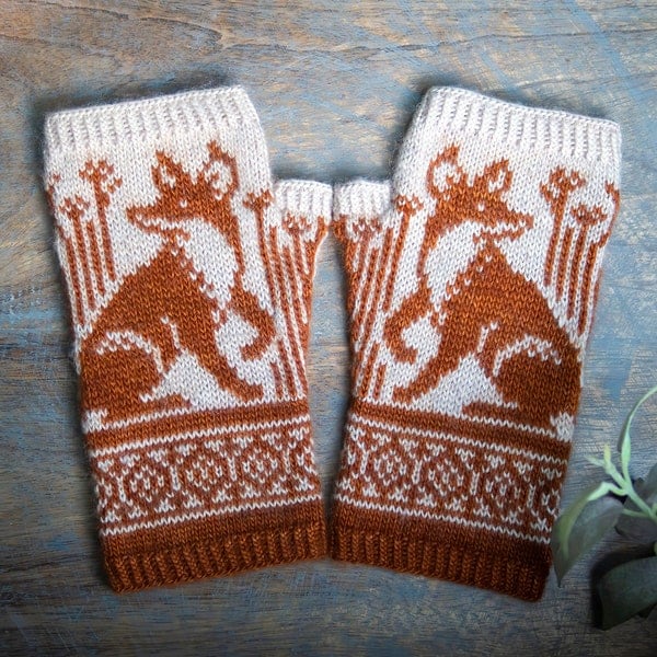 PDF Knitting Pattern - Outfoxed Mitts