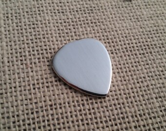 10 Polished Guitar Pick Stamping Blanks 14g 1100 Food Safe Aluminum