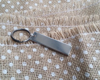 12 polerowanych, półfabrykatów do breloków 1/2' x 2', 12 g, ciężkich, bezpiecznych dla żywności, aluminiowych, płaskich