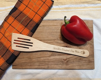 Personalized Solid Wood Kitchen Spatula MADE IN CANADA