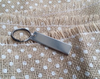 50 polerowanych, półfabrykatów do breloków 1/2' x 2', 12 g, ciężkich, bezpiecznych dla żywności, aluminiowych, płaskich