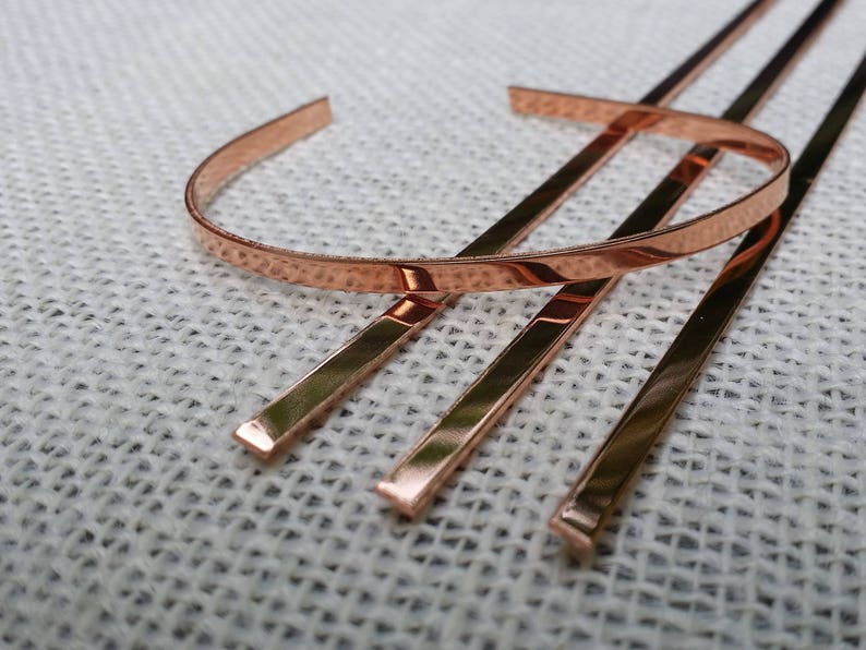 70 Polished 18/' x 6/' Pure Copper 18 Gauge Bracelet Cuff Blanks FLAT