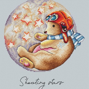Cross Stitch Pattern &quot;Star way&quot; DMC Cross Stitch Chart Needlepoint Pattern Embroidery Chart Printable PDF Instant Download