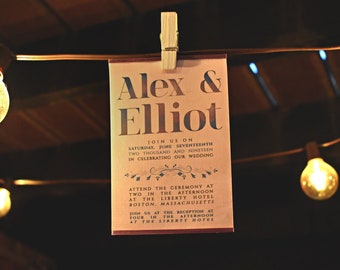 CUSTOM WEDDING INVITATION