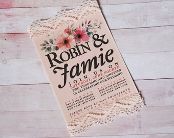 CUSTOM WEDDING INVITATION