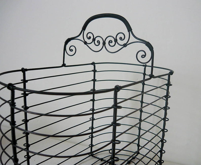 Metal Iron Wire Patinated Toilet Paper Basket Ornamental Etsy