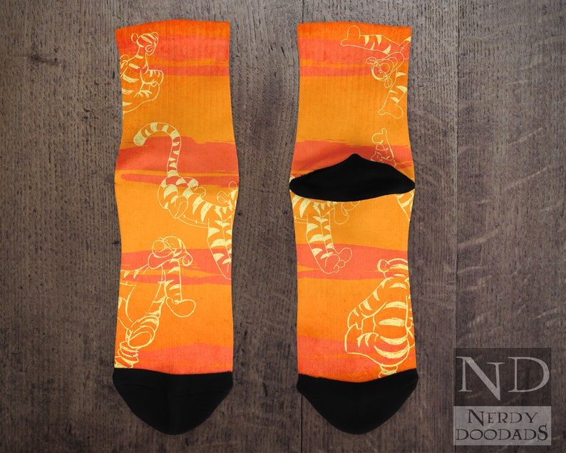 Tigger Socks Winnie the Pooh Socks Cute Socks Disney Socks Etsy
