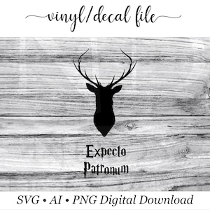Nerdy Vinyl Decals, Vinyl Car Decals, Car Stickers, Popular Wizard Inspired, Wizard Stickers, Magic Decals, Expecto Patronum, Digital File
