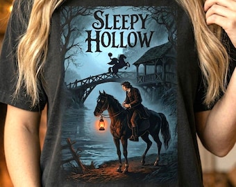 Ichabod Crane T-Shirt, Halloween Shirt, Classic Movie Tee, Ichabod Crane Costume, Sleepy Hollow Fan Gift, Spooky Shirt