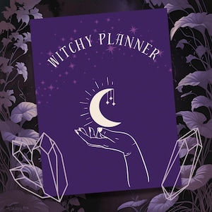 Witch Digital Planner, Witchy Planner Pages, Digital Witch Journal, Witch Schedule Organizer, Instant PDF Download