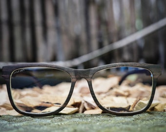 Blue light blocking wood glasses, square classic style wood glasses frame, prescription  frame, wood computer glasses, personalised glasses