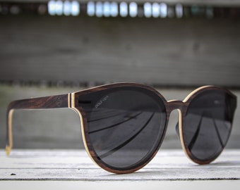 Wood sunglasses Cats, woman sunglasses, oversized cats sunglasses for woman, ebony wood sunglasses