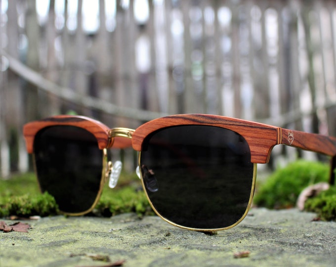 wooden clubmaster sunglasses