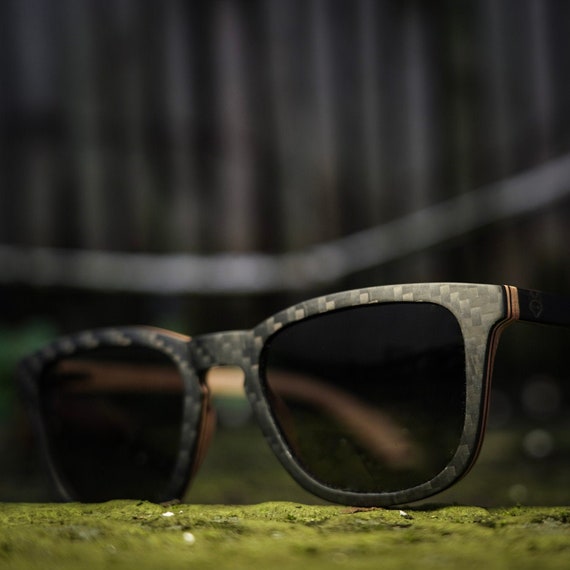 CARBON fiber and wood sunglasses by 