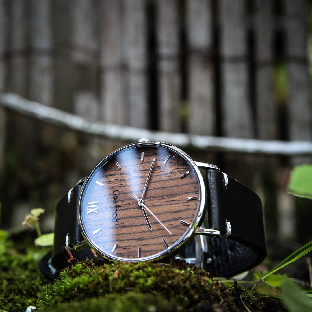 Engraved Man Watch Man Wooden Watch Wood Watch Personalised - Etsy