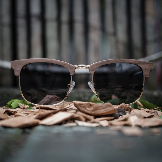 wooden clubmaster sunglasses