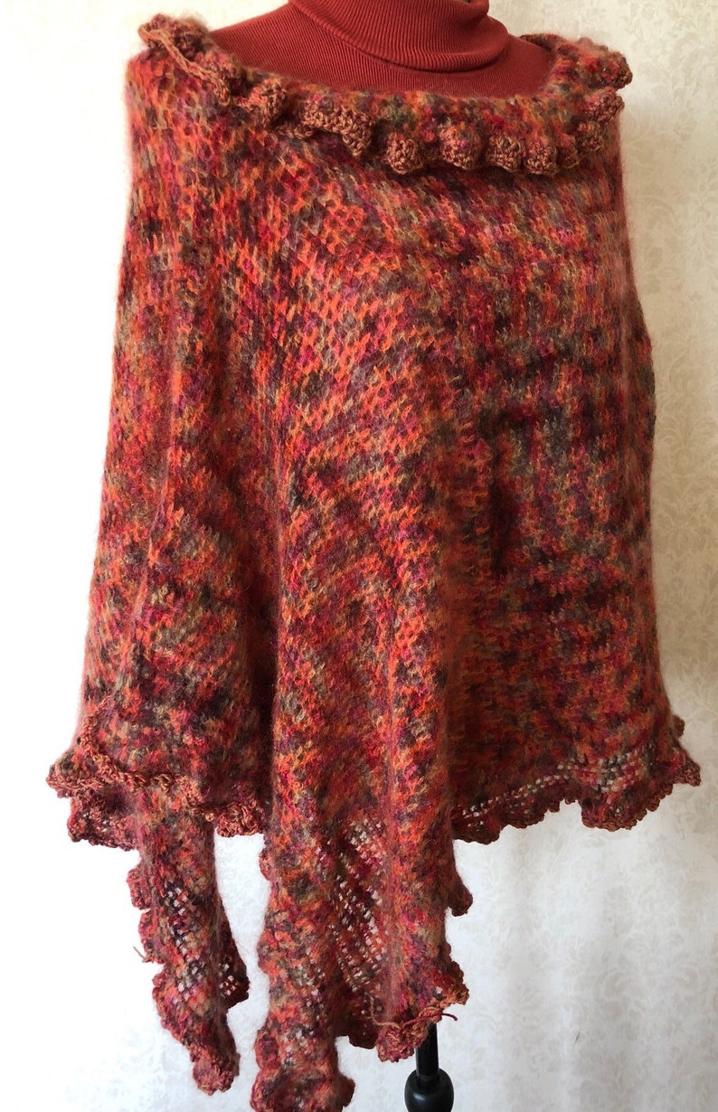 Crochet Lace Poncho Boho Chic Wrap Crochet Poncho Freeform Crochet Knit Wrap Lace Poncho Boho Crochet Shawl Boho Gypsy Shawl