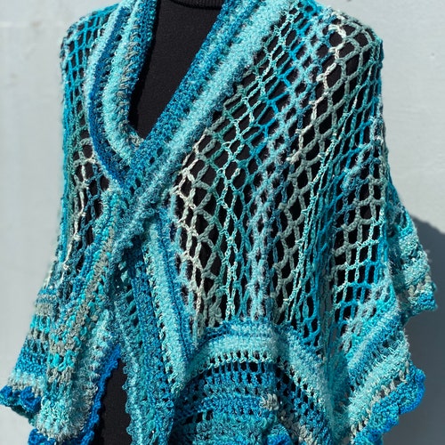 Crochet wrap, shops Crochet Shawl, Boho Gypsy Shawl, Boho Crochet Shawl, Knit Wrap, Freeform Crochet, Lace Shawl, Boho Chic Wrap