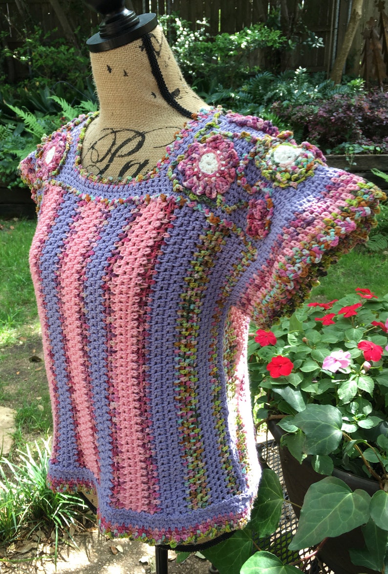 Freeform Crochet Irish Crochet Top Festival Top Bohemian | Etsy