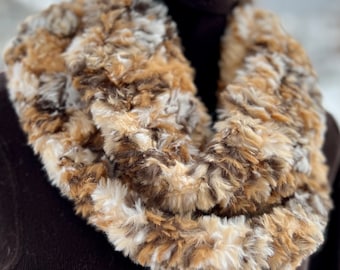 Infinity Faux Fur Cowl - super chic and very soft. Wear wrapped a variety of ways.